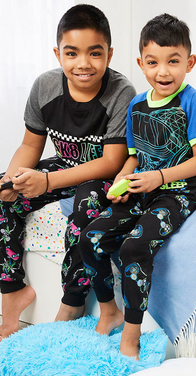 Boys wearing Jellifish Kids Pjs