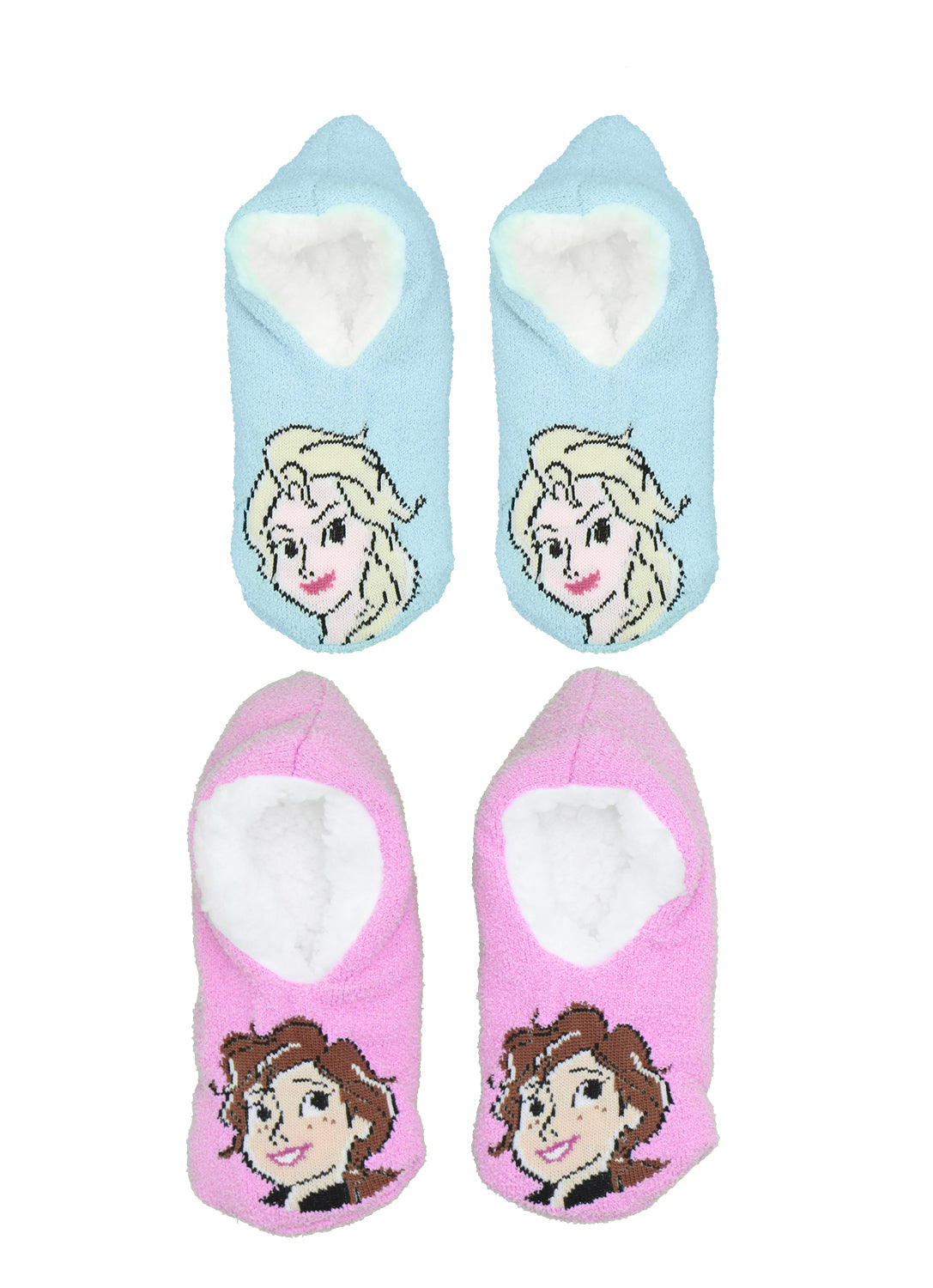 Girls Frozen Slipper Socks - 2 Pack