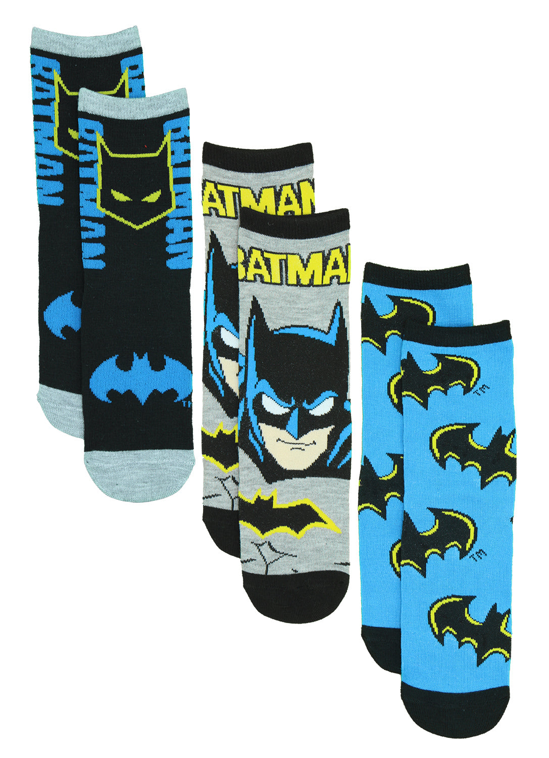 Boys Batman Socks - Retro 3 Pack