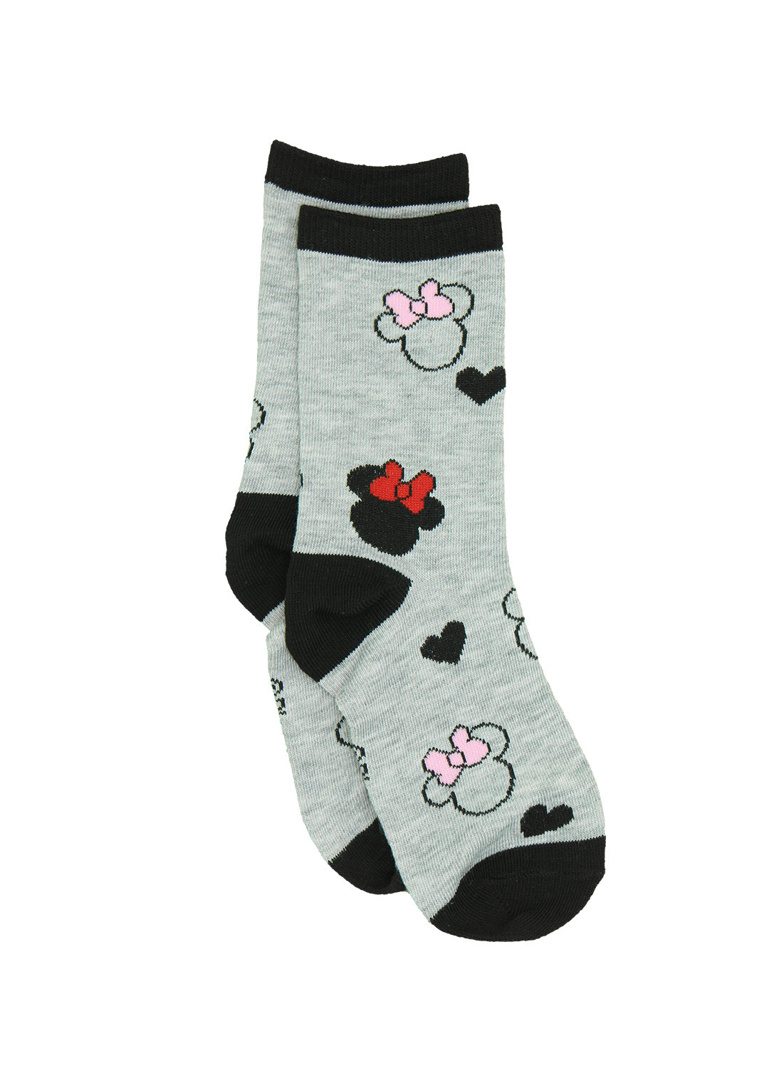 Girls Minnie Mouse Socks - Classic 6 Pack