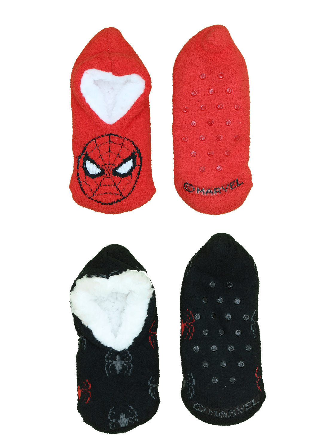 Boys Spider-Man Slipper Socks - 2 Pack