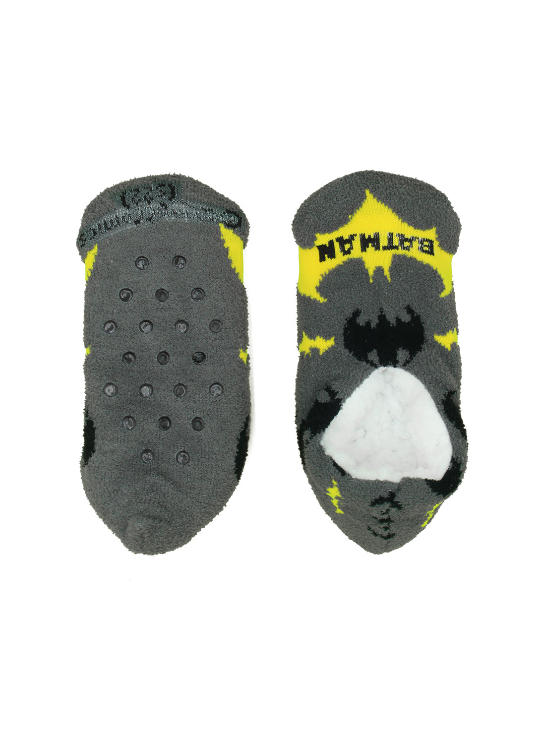 Boys Batman Slippers Socks - 2 Pack