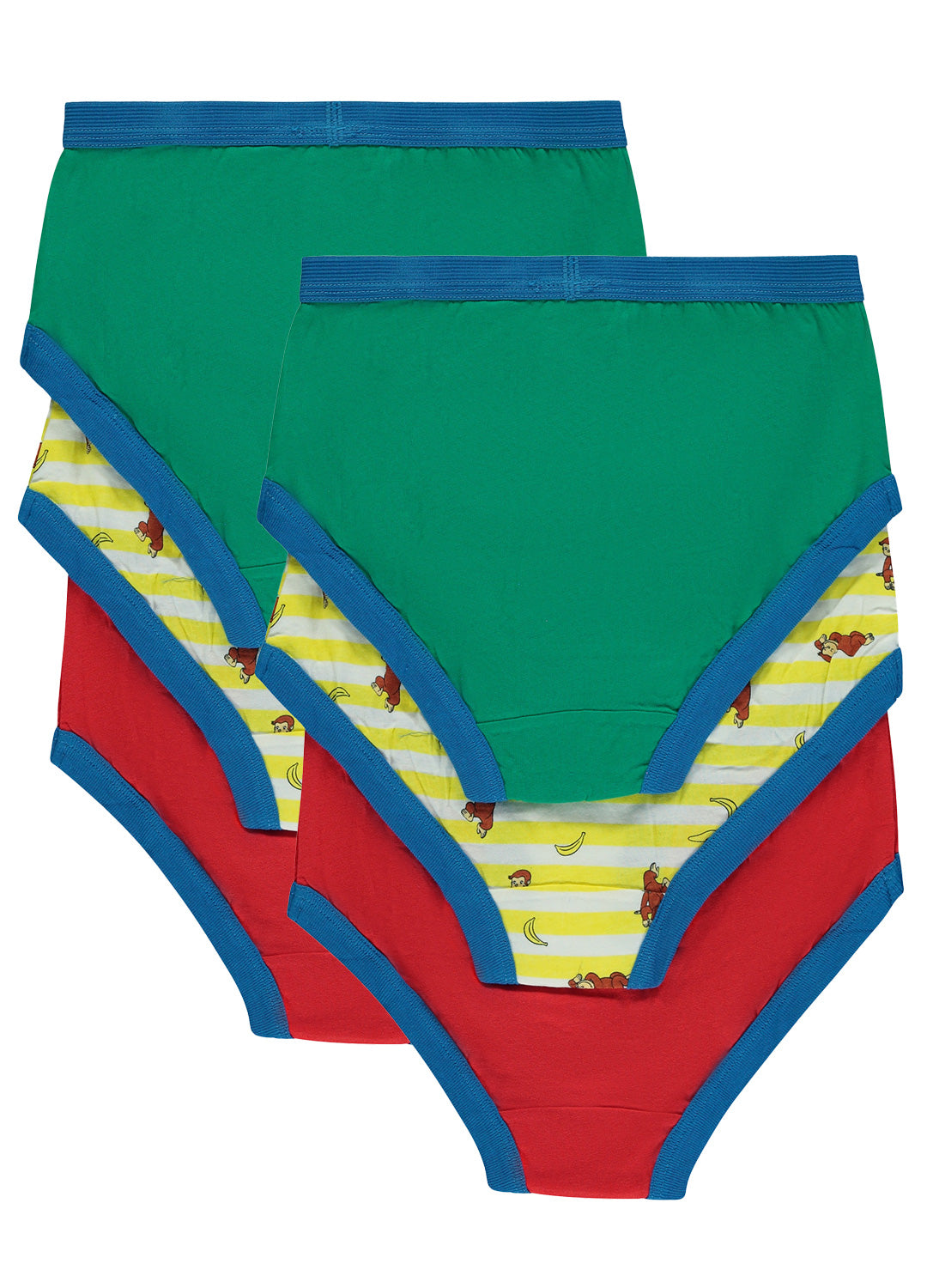 Boys Curious George Cotton Underwear - 6 Pack
