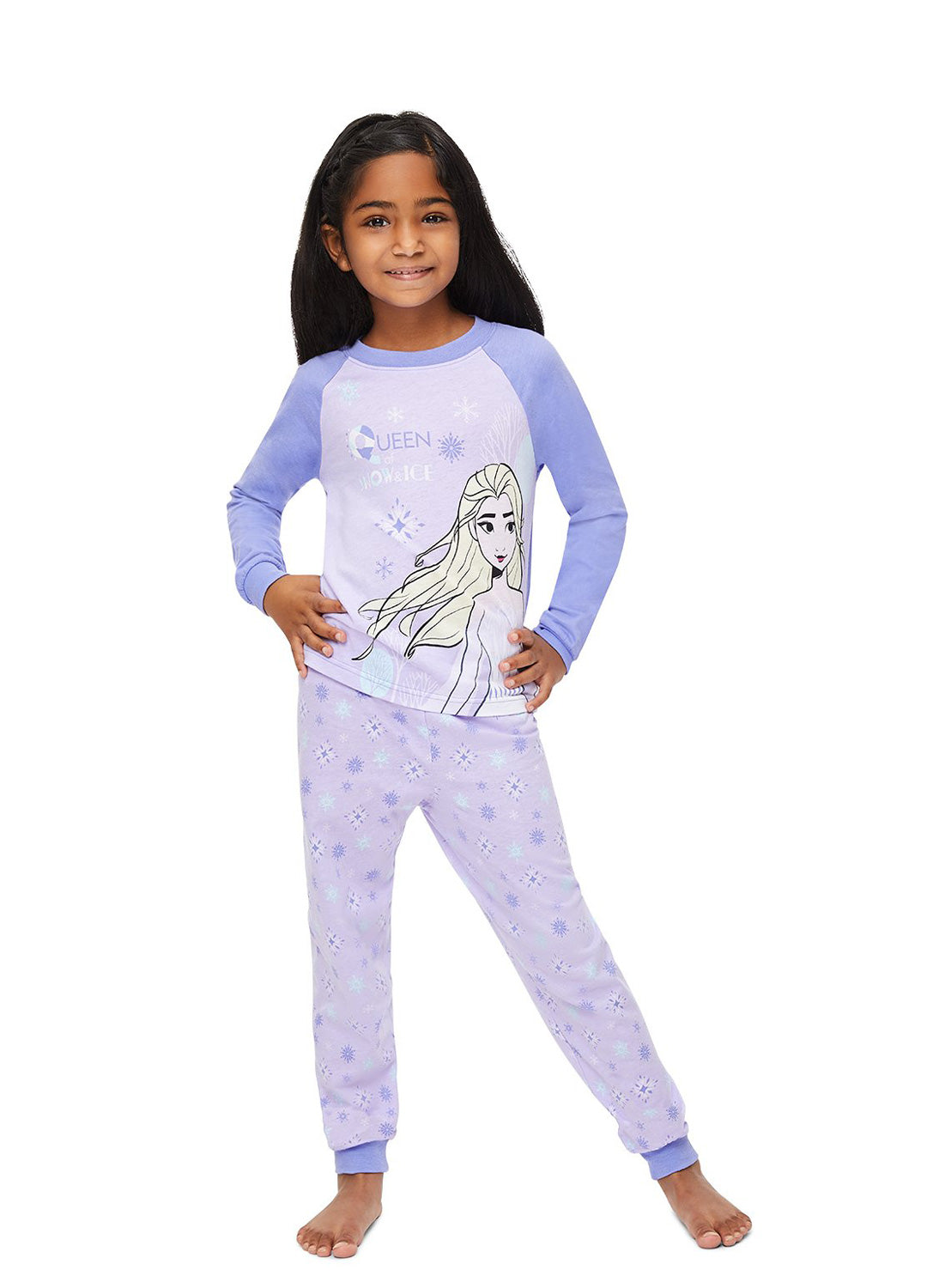 Girl wearing Frozen 2 Pajama Set
