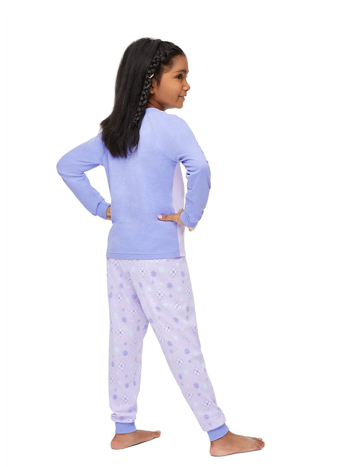 Back view Girl wearing Frozen 2 Pajama Set