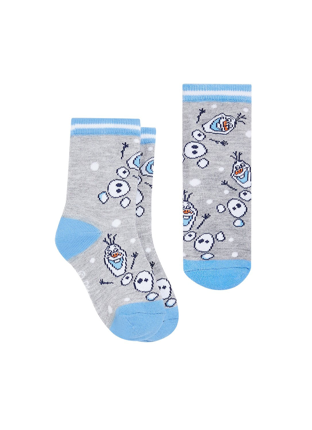 Girls Gray Socks with Frozen 2 motifs