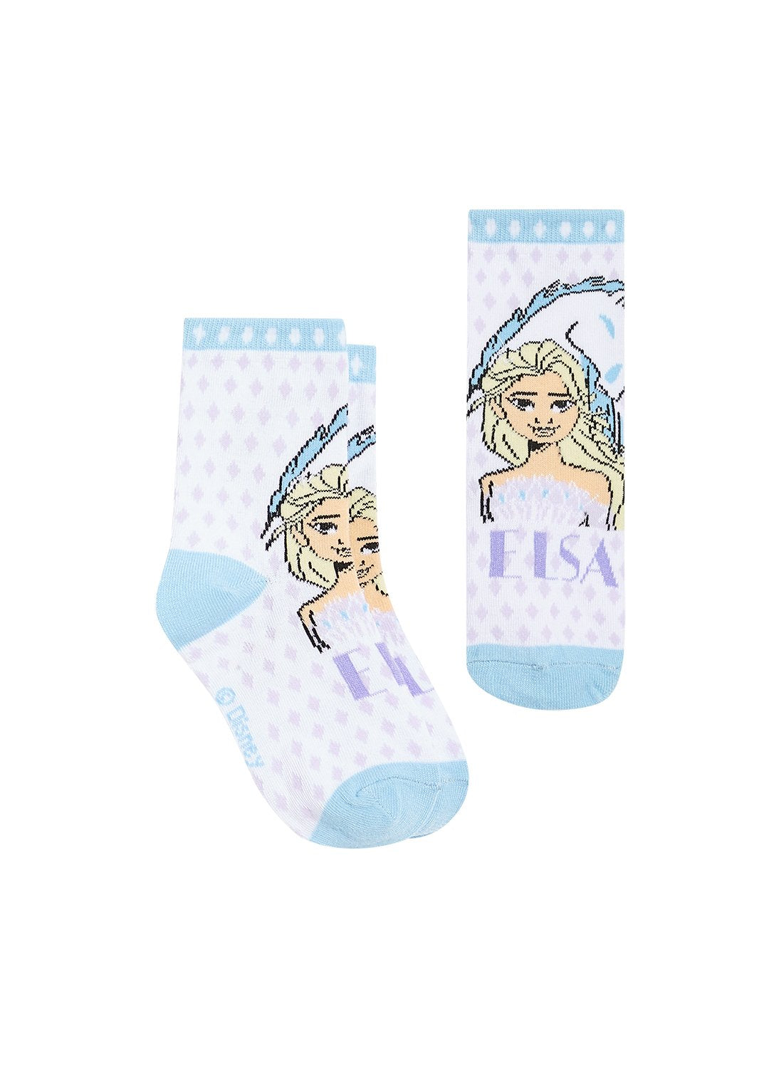 Multi colour Girls Socks with Frozen 2 motifs