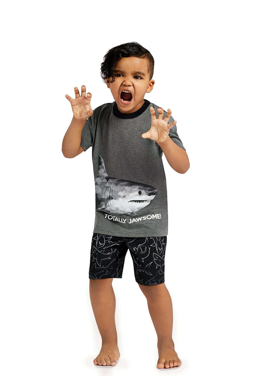 Shark Print T-Shirt & Shorts