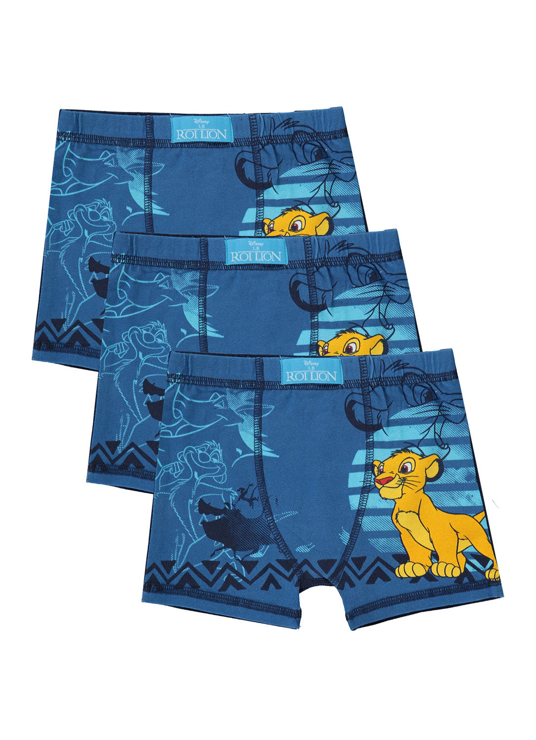 3 Underwear boxers for Boys with Lion King prints