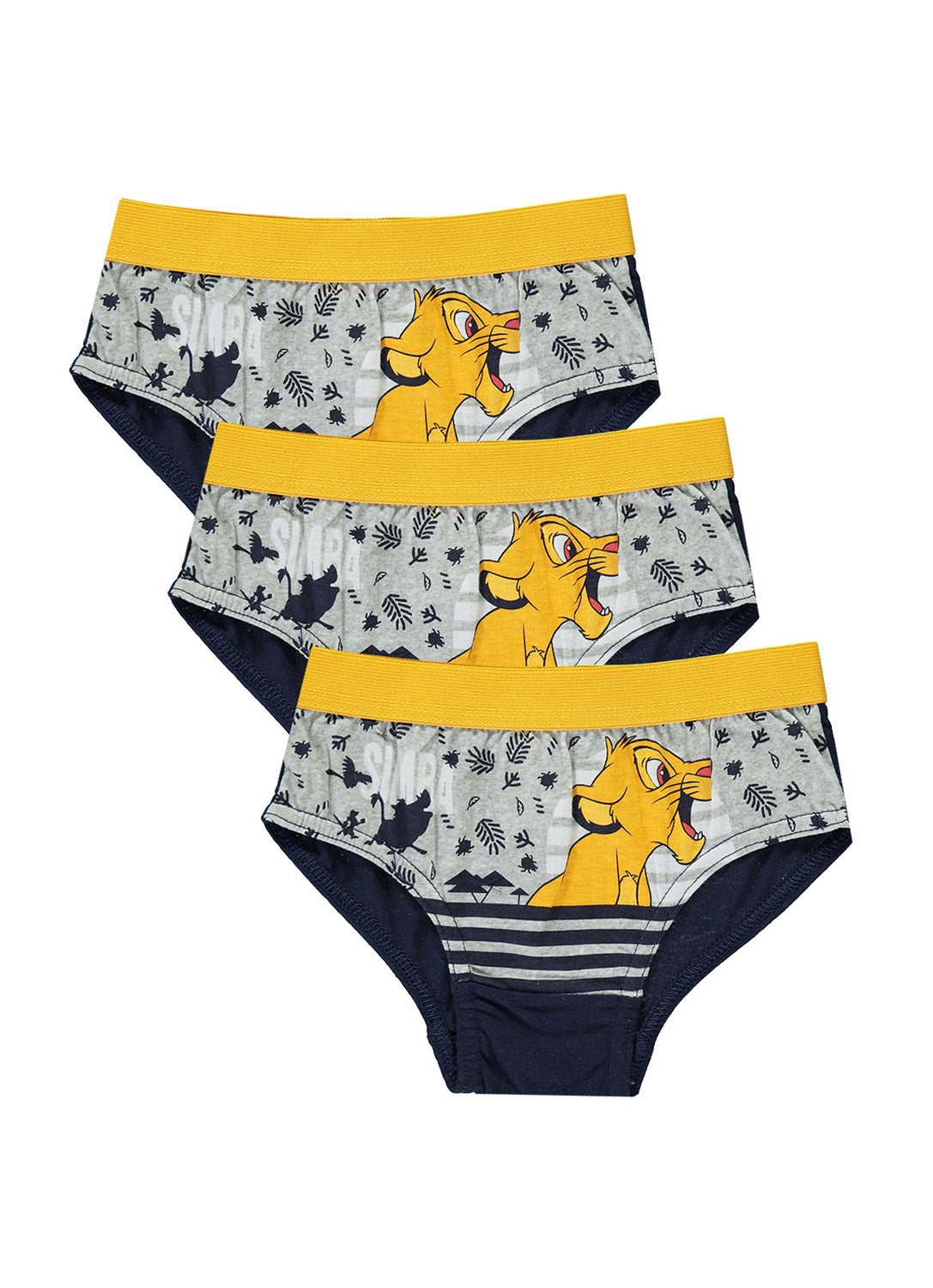 3 Underwear for Boys with Lion King prints