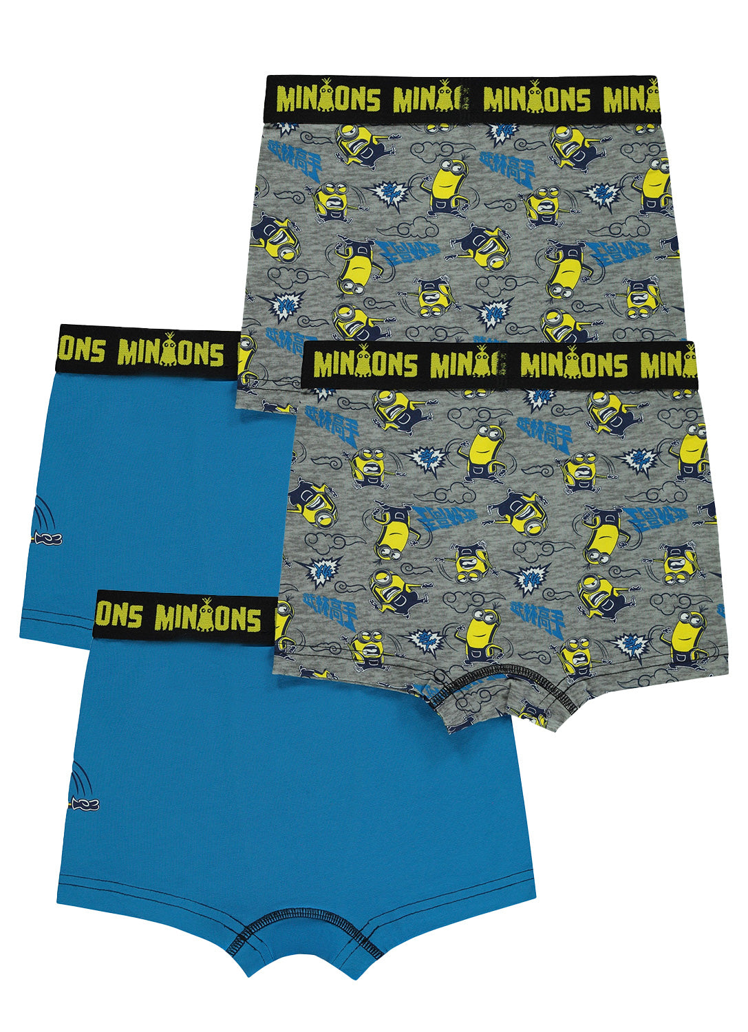 Boys Minions 2 Cotton Underwear - 4 Pack