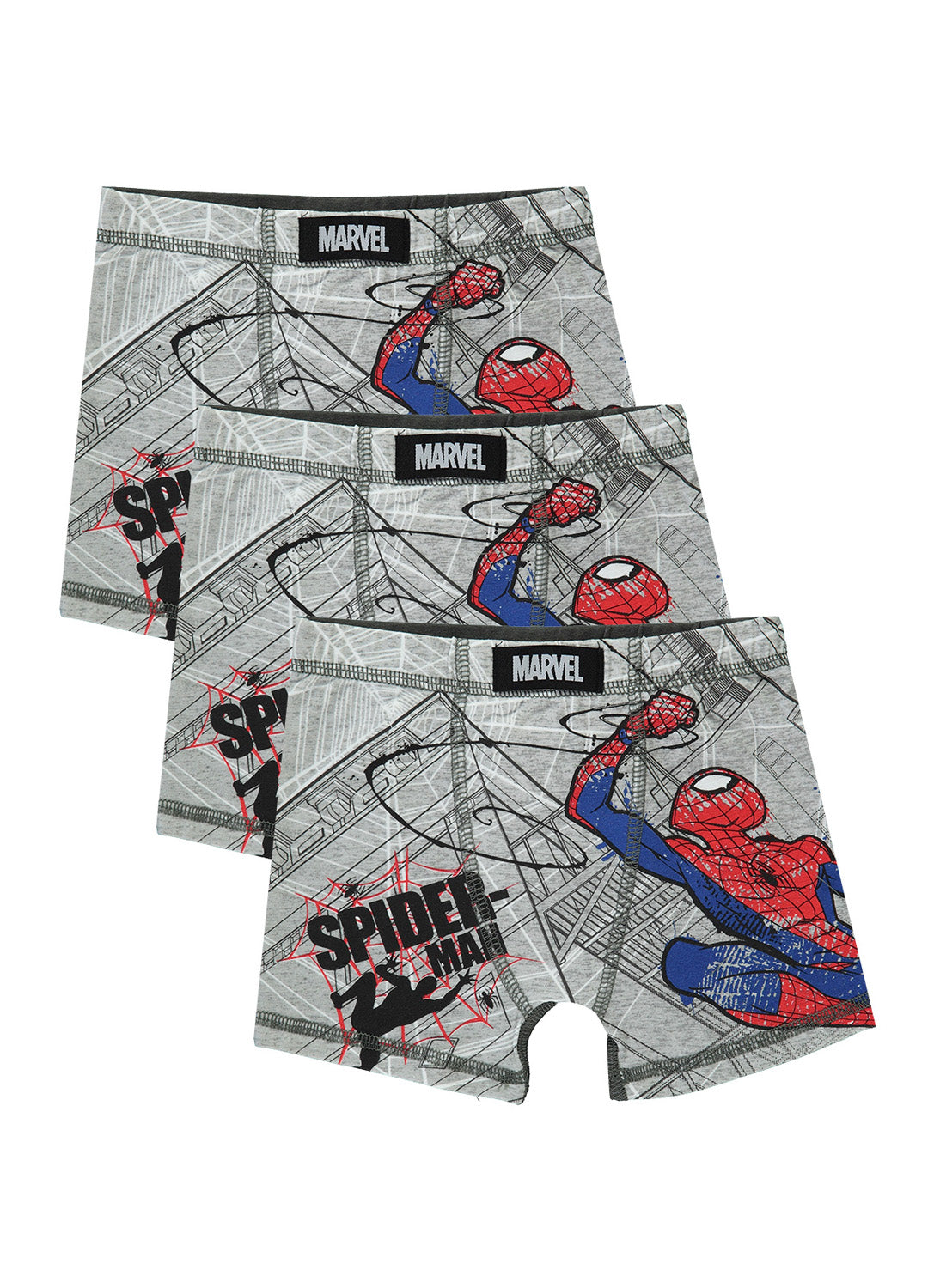 3 Boys Boxers with Spider-Man print