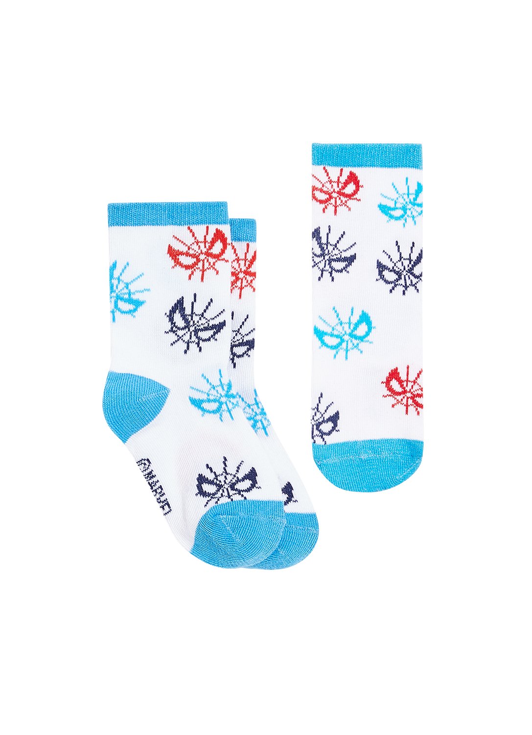 White Socks with Spider-Man motifs