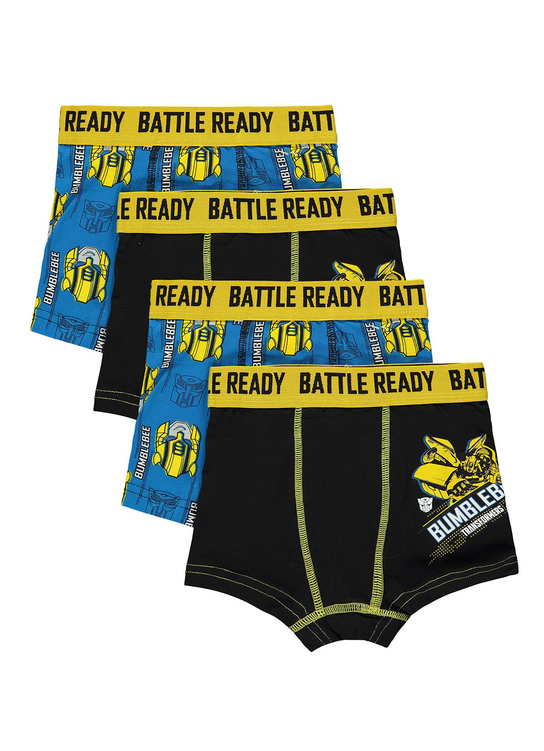 4 Boys Boxers with Transformers print