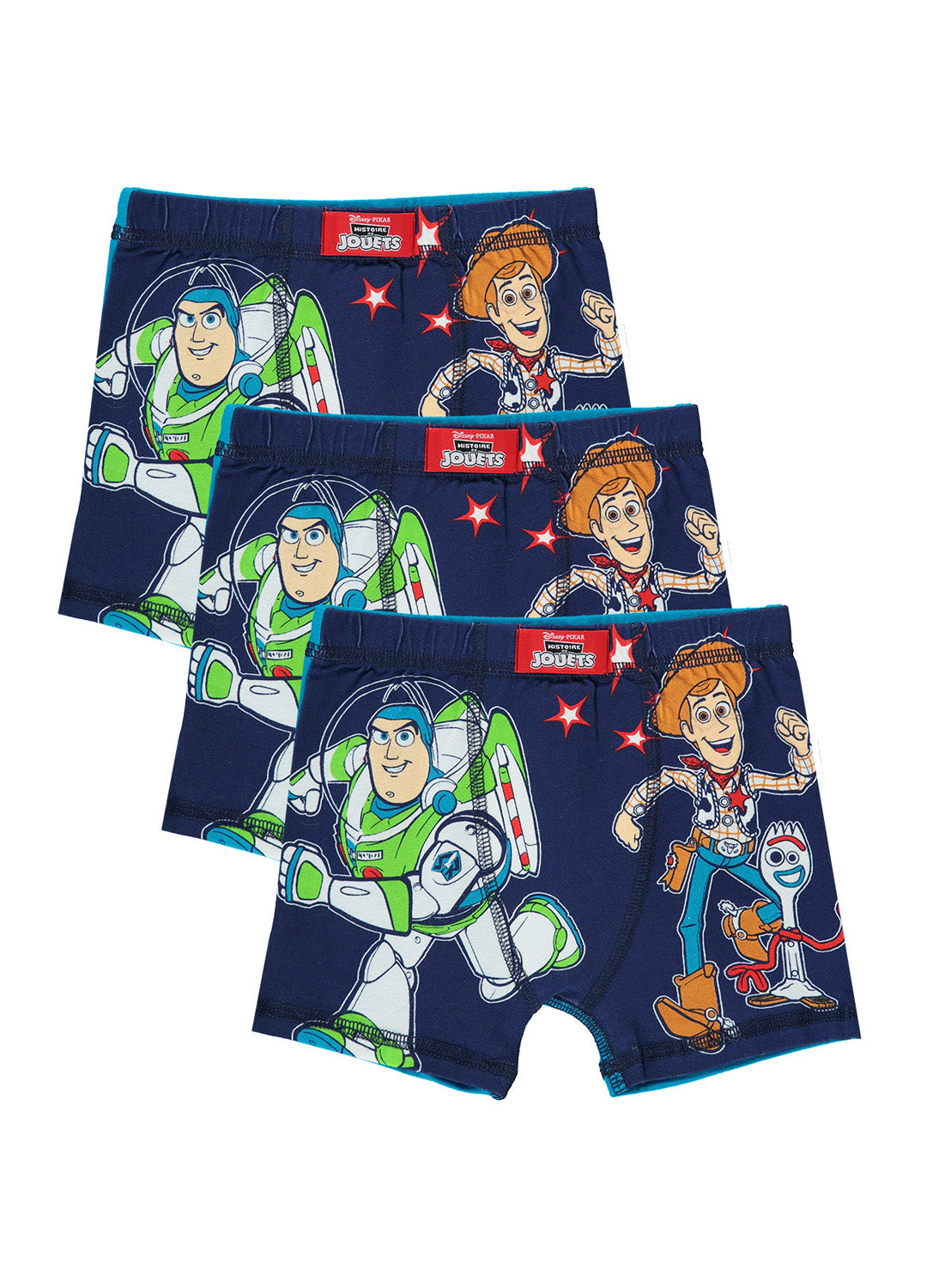3 Boys Boxers with Toy Story 4 print
