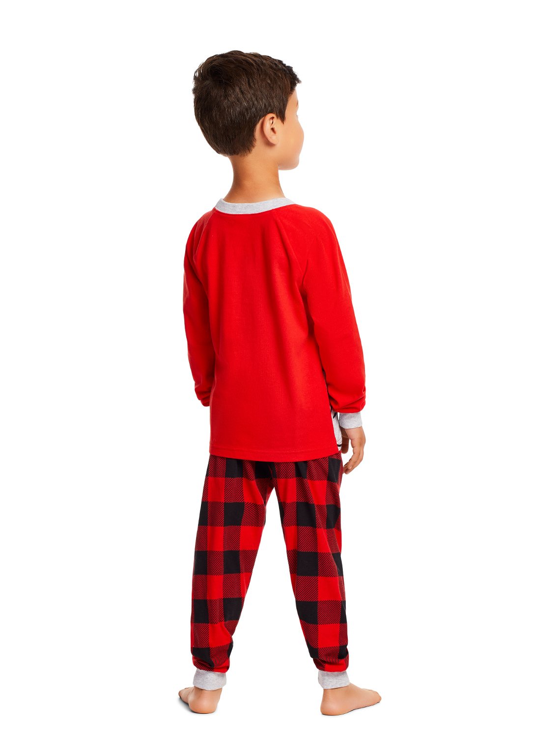 Back view Kid wearing Mickey Mouse pajama 2 pieces