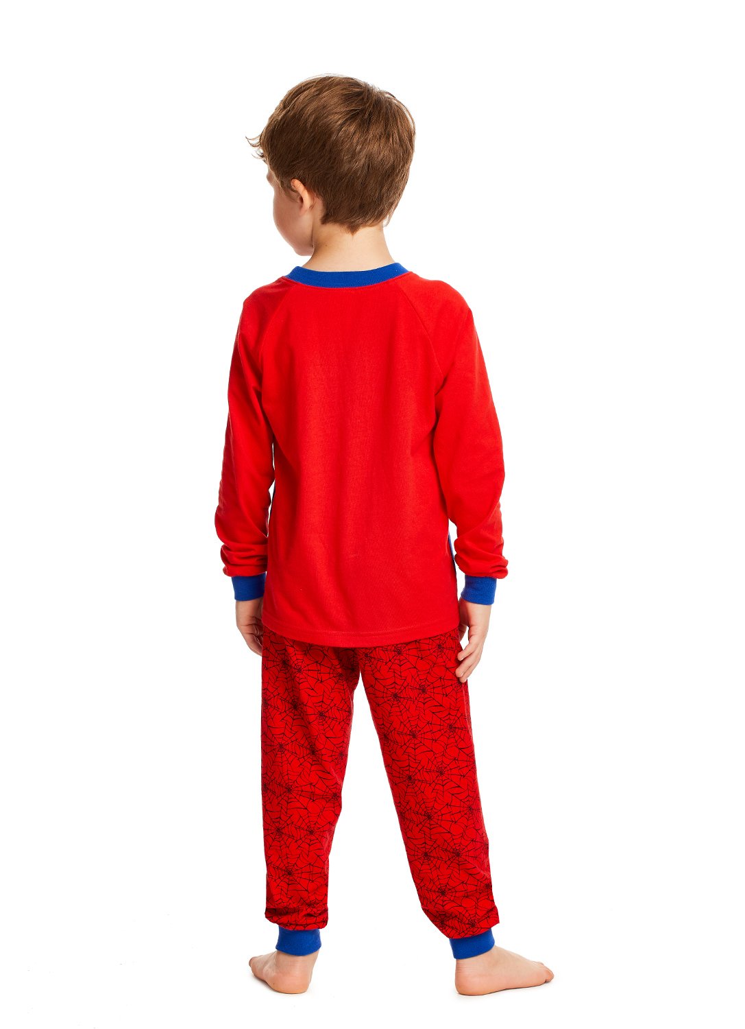 Back view Kid wearing Spider-Man Pajama 2 pieces
