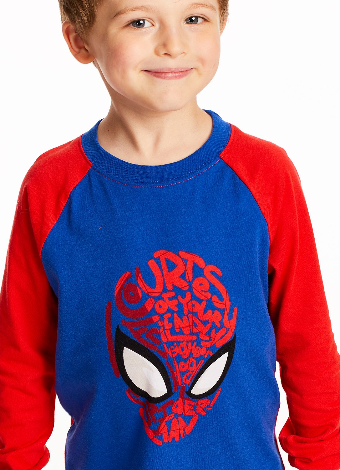 Detail Kid wearing Spider-Man Pajama 2 pieces